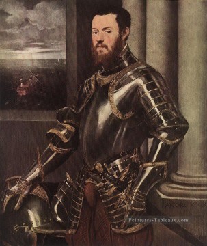  italien Art - Homme en armure italien Renaissance Tintoretto
